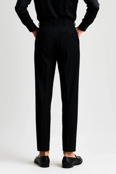 Slim-fit pantalons met pleats