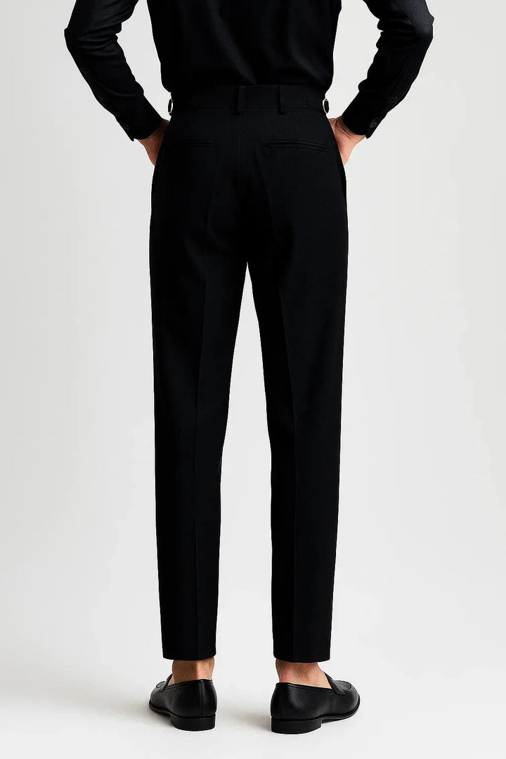 Slim-fit pantalons met pleats