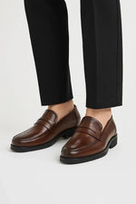 Oxfords leren schoenen met ronde neus