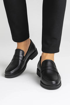 Oxfords leren schoenen met ronde neus
