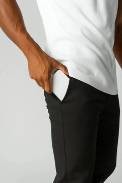 Chino's slim fit met zijzakken