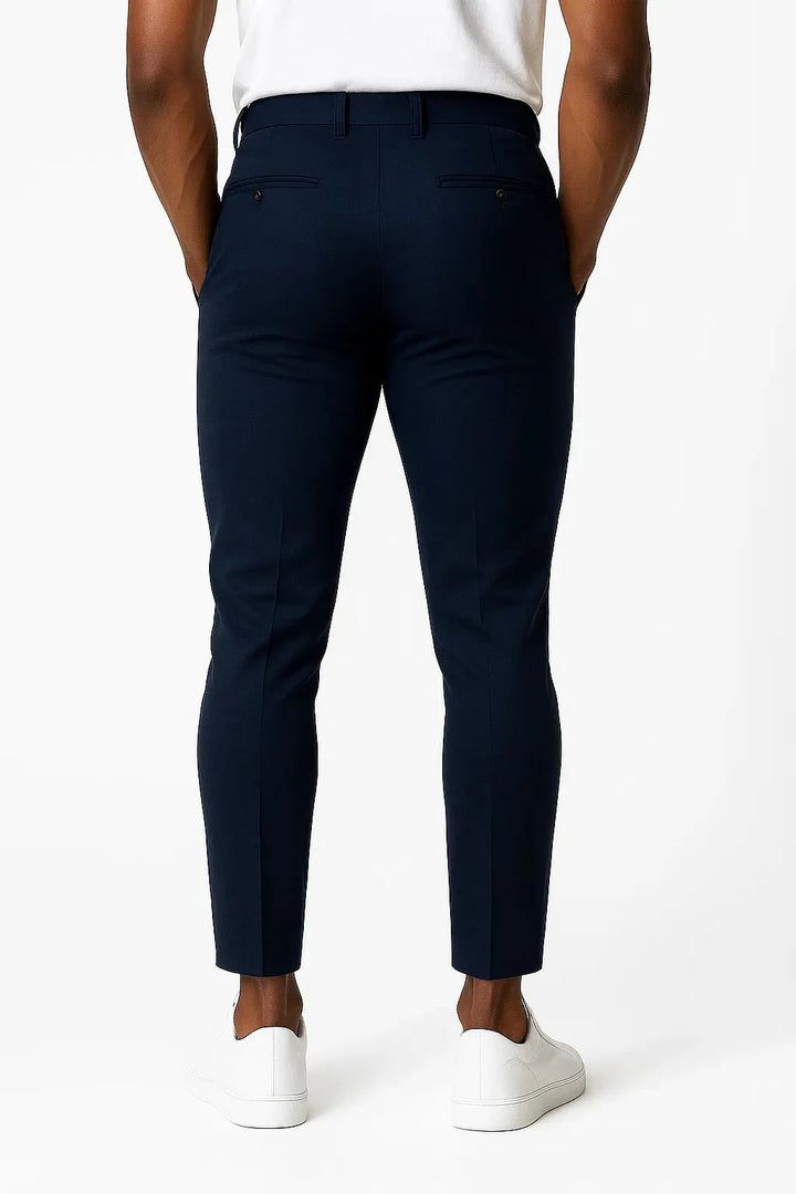Chino's slim fit met zijzakken