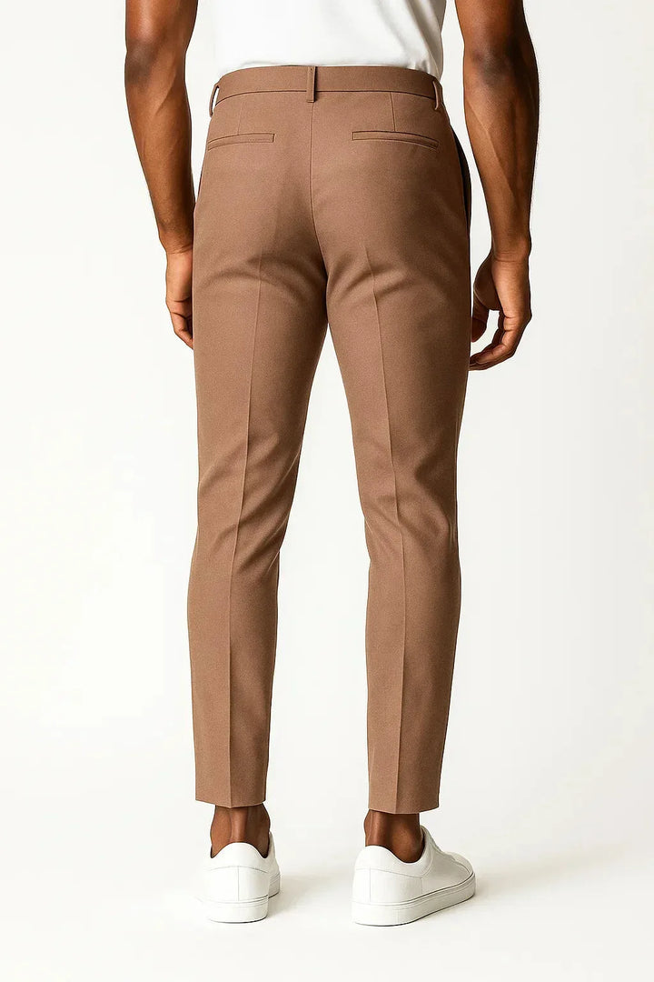 Chino's slim fit met zijzakken