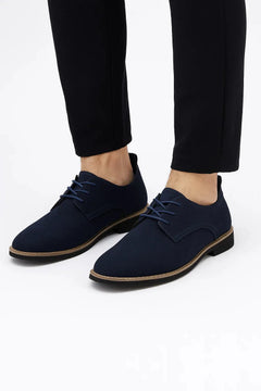 Oxfords met suede leren bovenwerk