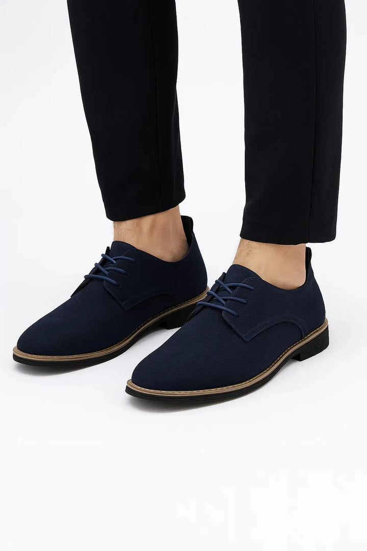 Oxfords met suede leren bovenwerk