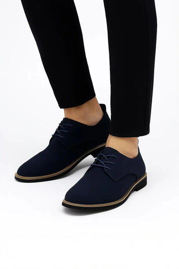 Oxfords met suede leren bovenwerk