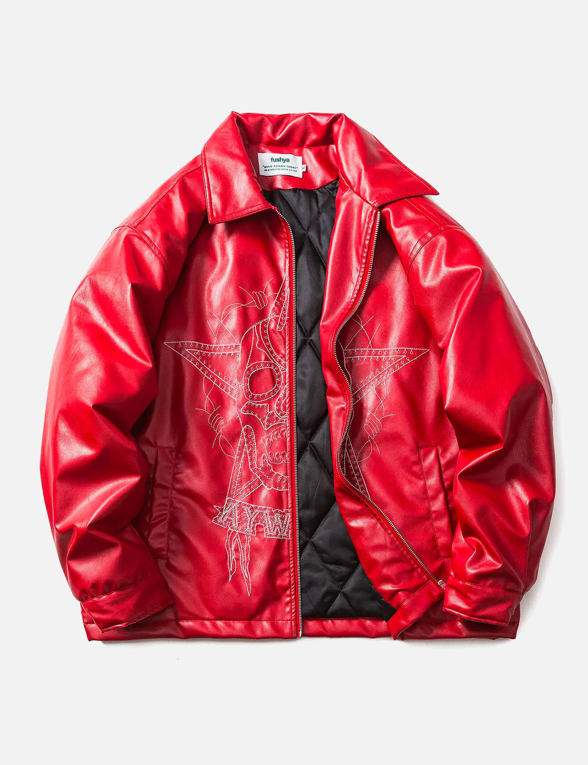 Aukje | Stijlvol straatracejack in de kleur Rood voor dames in stijl ideaal voor de herfst.