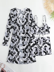 Aya bikini set | 3-delig & trendy in de kleur Blauw voor dames in Beach stijl ideaal voor de zomer.