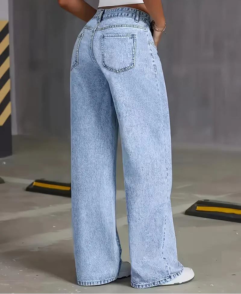 Wide leg jeans