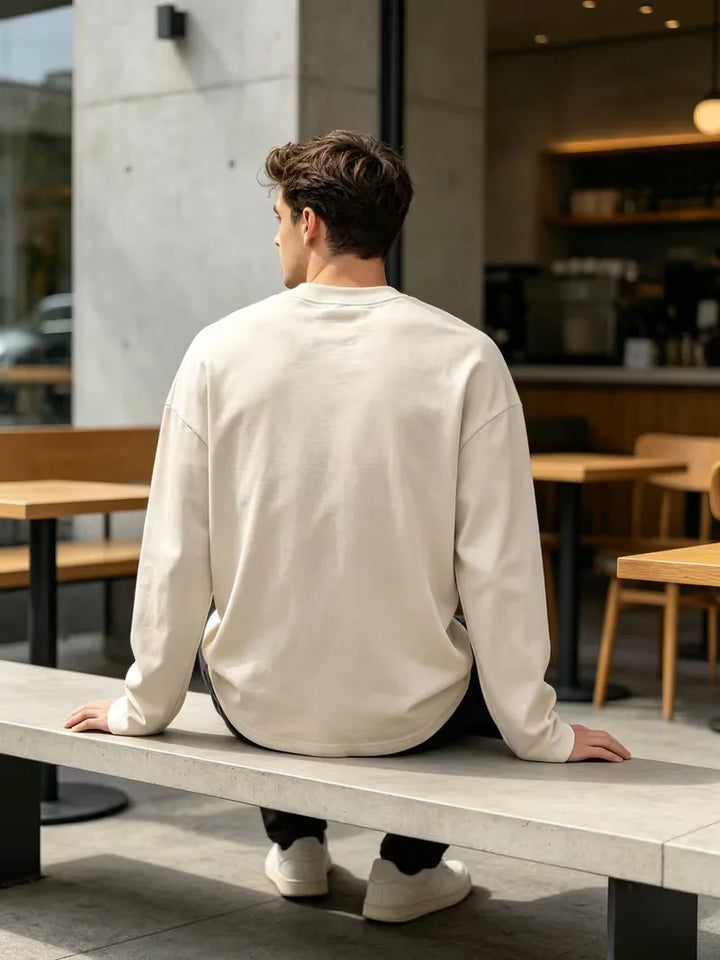 Longsleeve met crew neckline