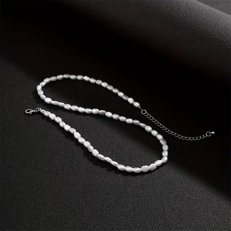 Barokke ketting met imitatie parels