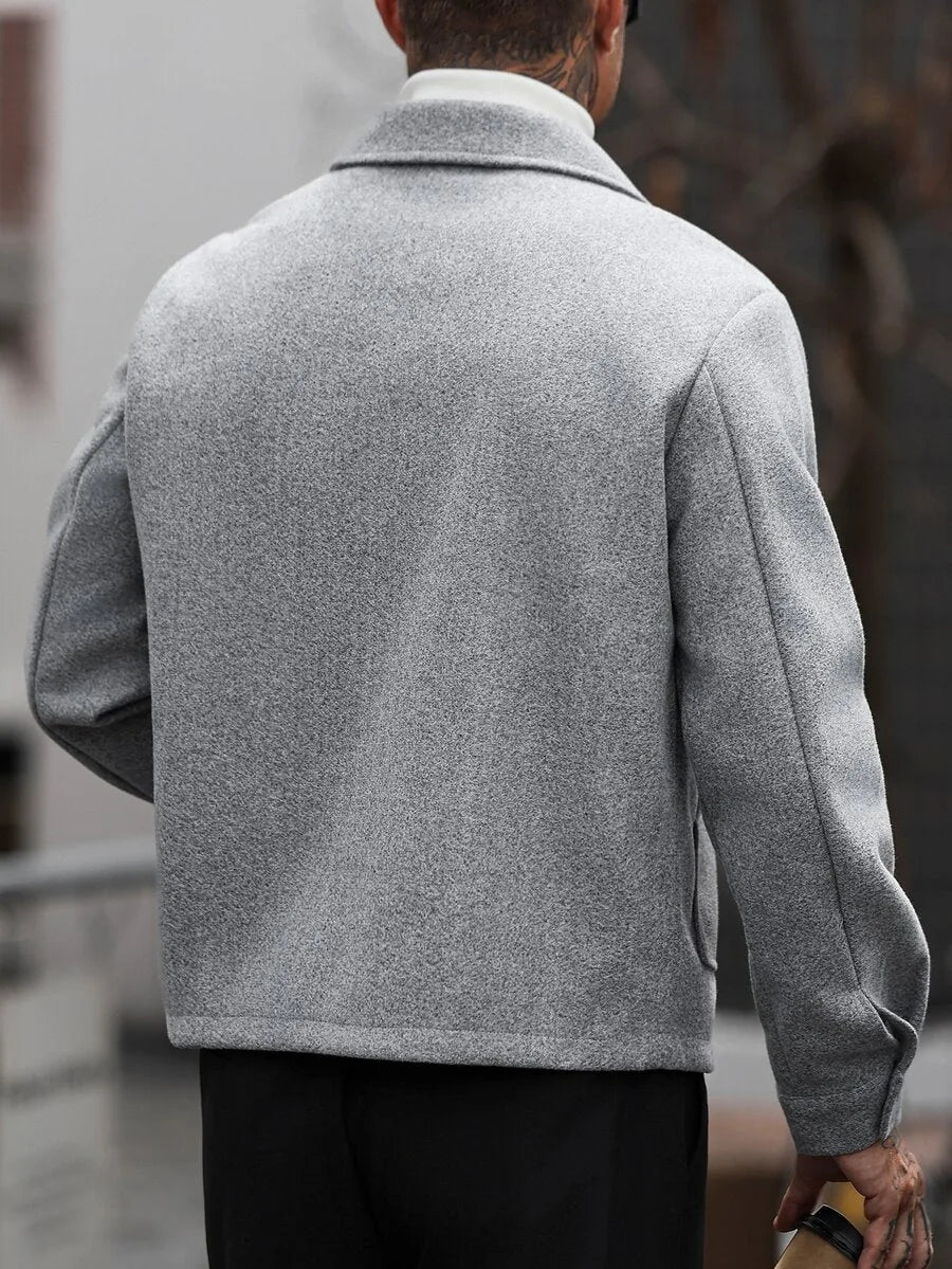 Bomberjack met collared neckline