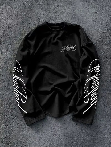 Longsleeve met geprinte tekst