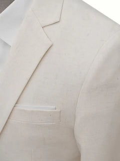 Linnen colbert slim fit
