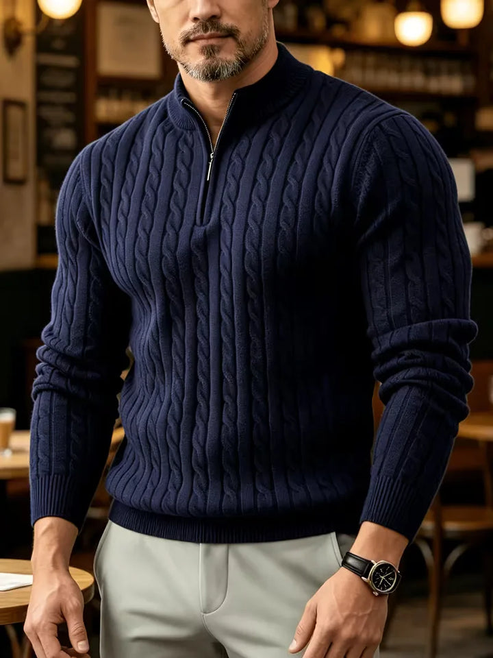 Kabeltrui met half-zip