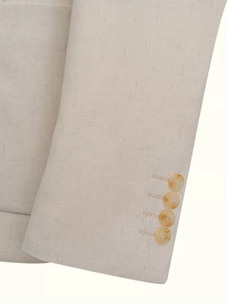 Blazer met V-hals en knopen