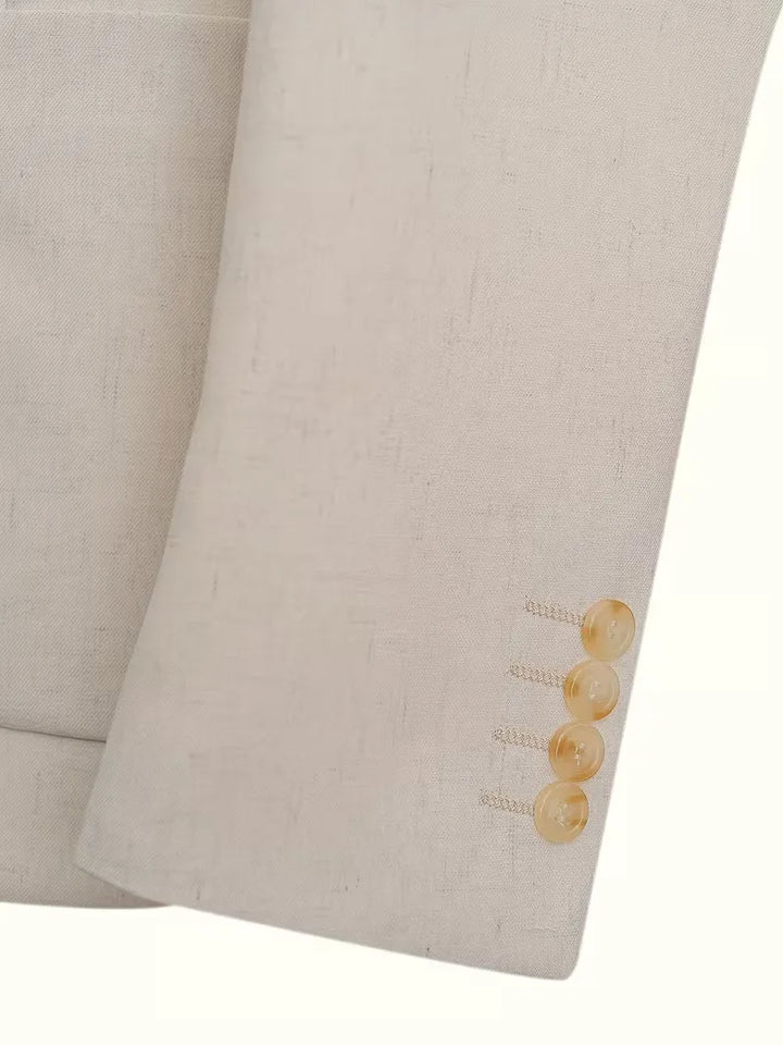 Linnen colbert slim fit
