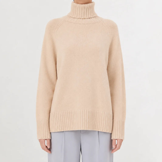 Oversized turtleneck jumper