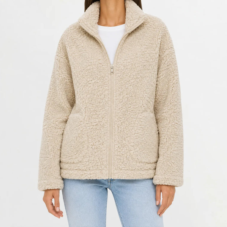 Fleece jacket met rits