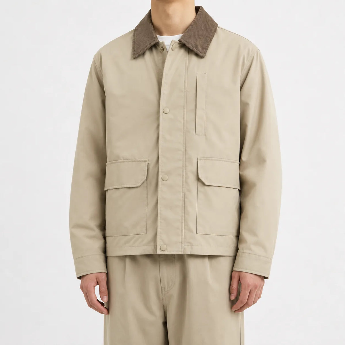 Bomberjack met corduroy kraag