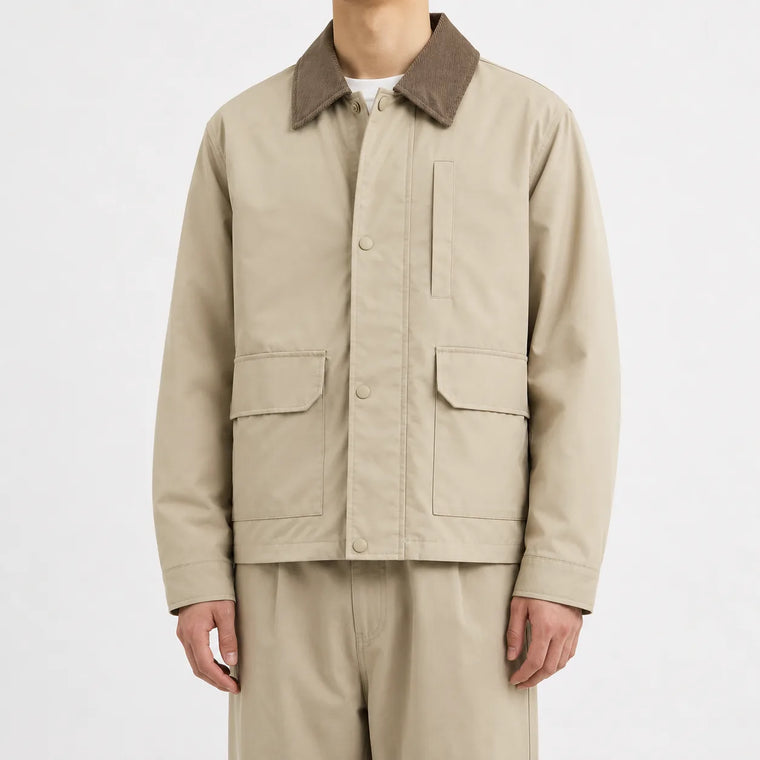 Bomberjack met corduroy kraag