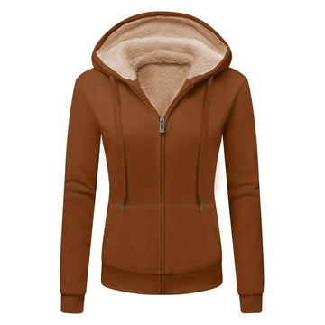 Bente | Elegant Dames Sweatshirt met Koordjes in de kleur Bruin voor dames in Casual stijl geschikt voor alle seizoenen.