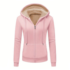 Bente | Elegant Dames Sweatshirt met Koordjes in de kleur Roze voor dames in Casual stijl geschikt voor alle seizoenen.
