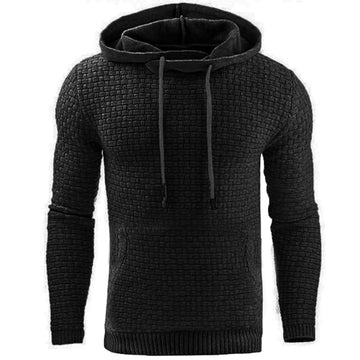Hoodie met textured pattern