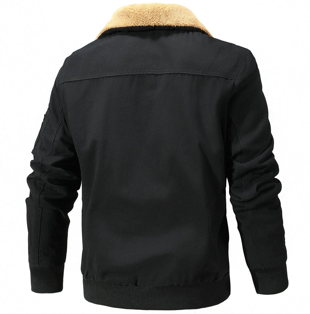 Bomberjack met shearling kraag