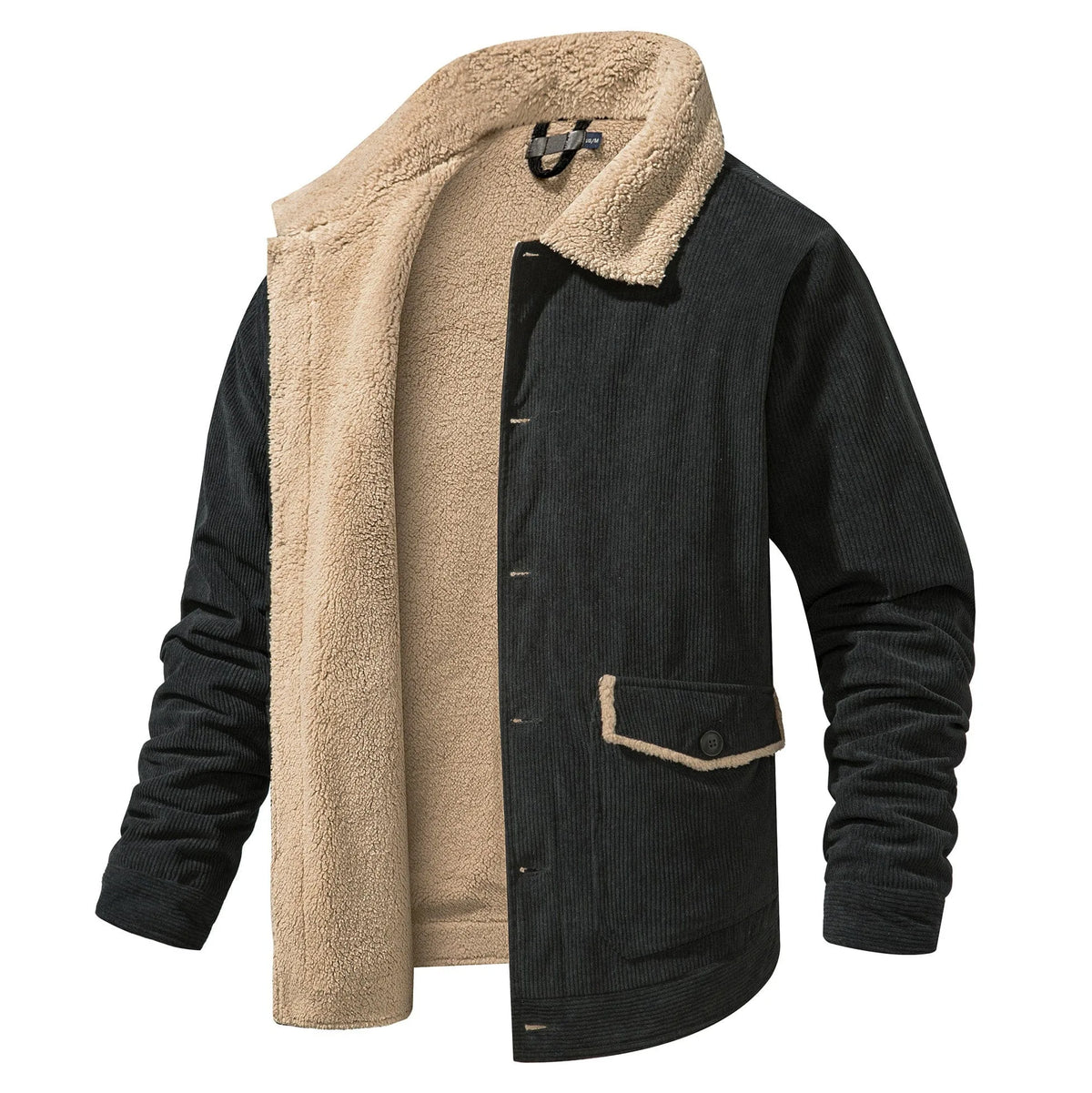 Parka met shearling-kraag