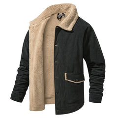 Parka met shearling-kraag