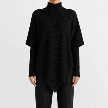 Oversized jumper met col