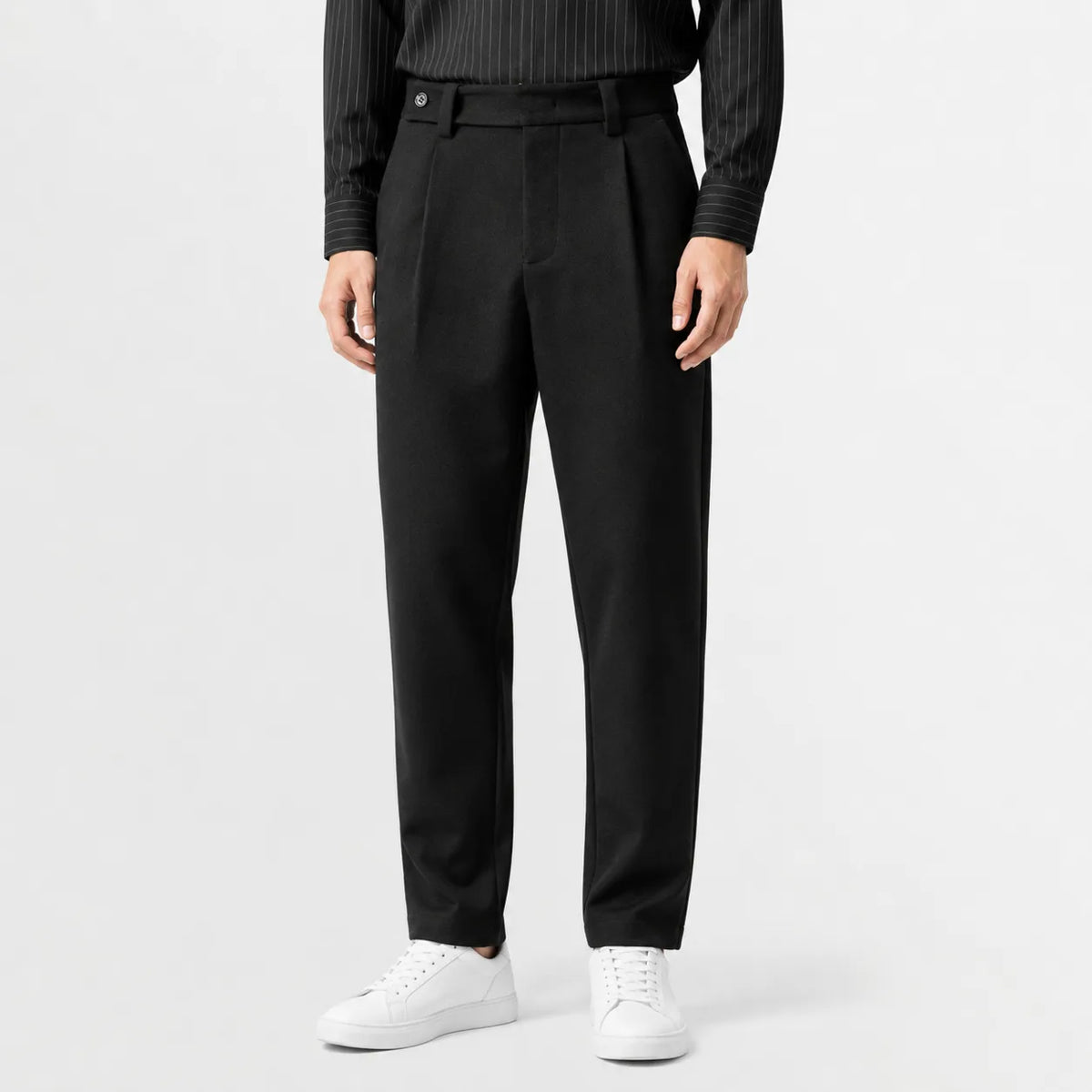 Loose fit jeans met corduroy textuur