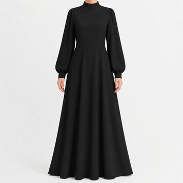 Lange jurk met hoge taille