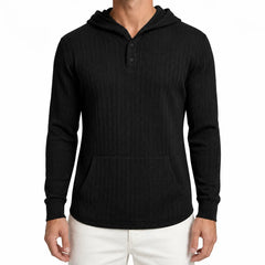 Hoodie met textuur en capuchon