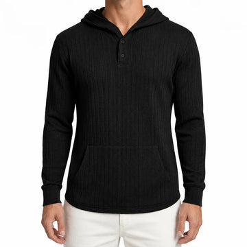 Hoodie met textuur en capuchon