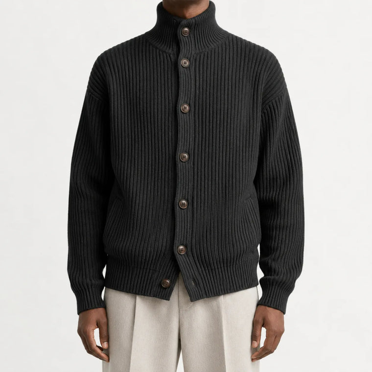 Cardigan met roll neck