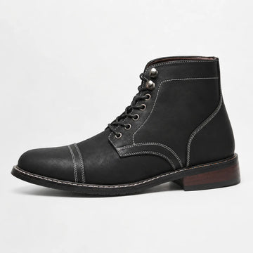 Veterschoenen boots met cap toe
