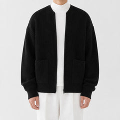 Cardigan met funnel neck
