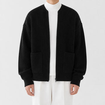 Cardigan met funnel neck