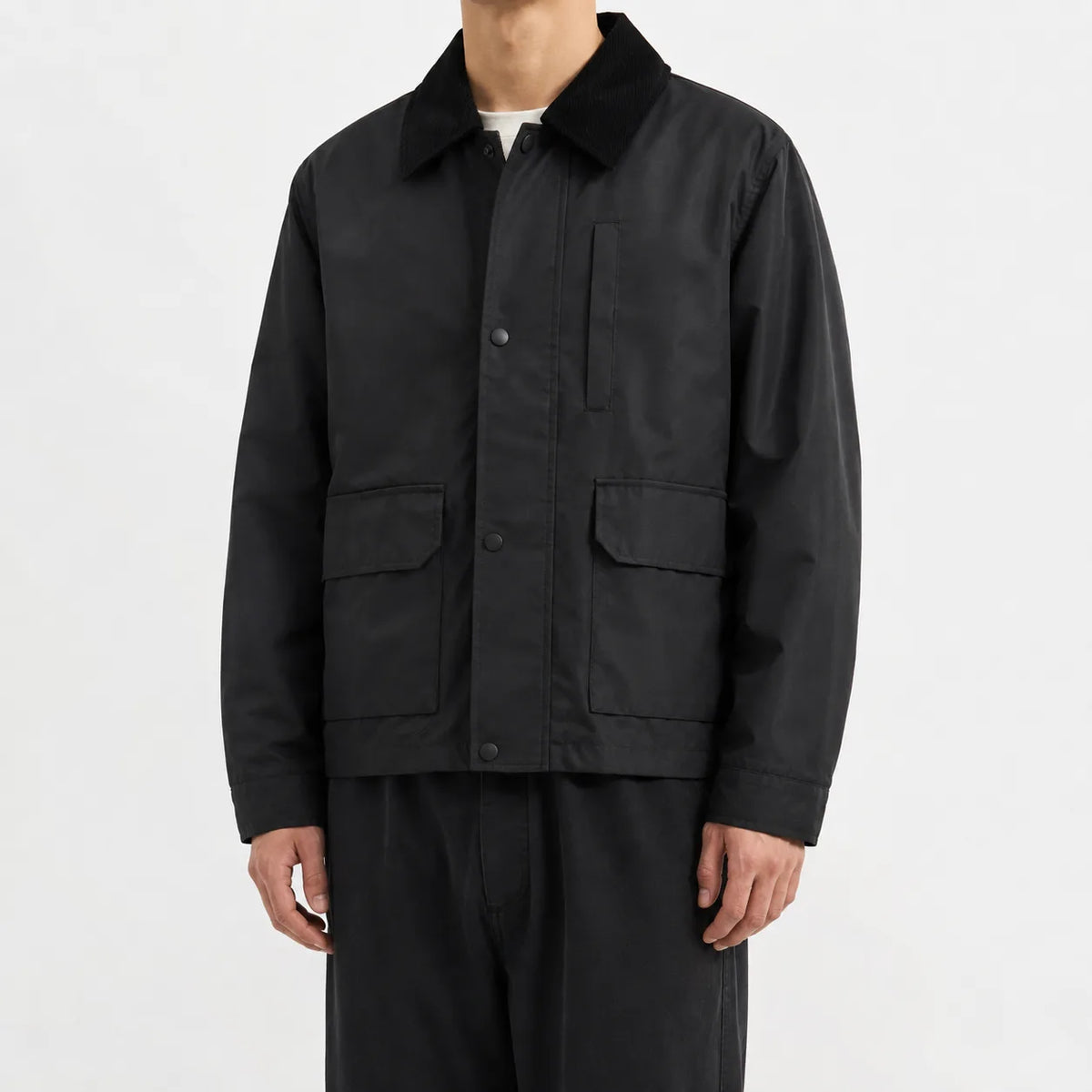 Bomberjack met corduroy kraag
