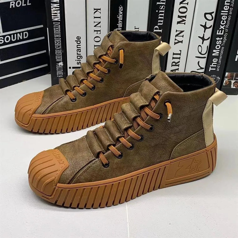 Boris | Herenlaarzen in Britse stijl in de kleur Khaki voor heren in stijl ideaal voor de herfst.
