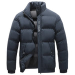 Boss | winterjas met kraag voor heren in de kleur Marineblauw voor heren in stijl ideaal voor de winter