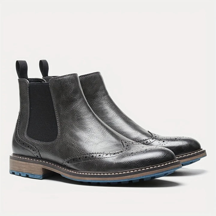 Chelsea boots met brogue detailing
