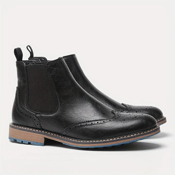 Chelsea boots met brogue detailing