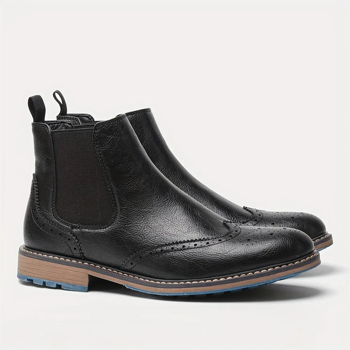 Chelsea boots met brogue detailing