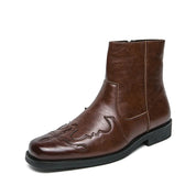 Bram | Klassieke cowboylaarzen heren. in de kleur Bruin voor heren in stijl ideaal voor de herfst.