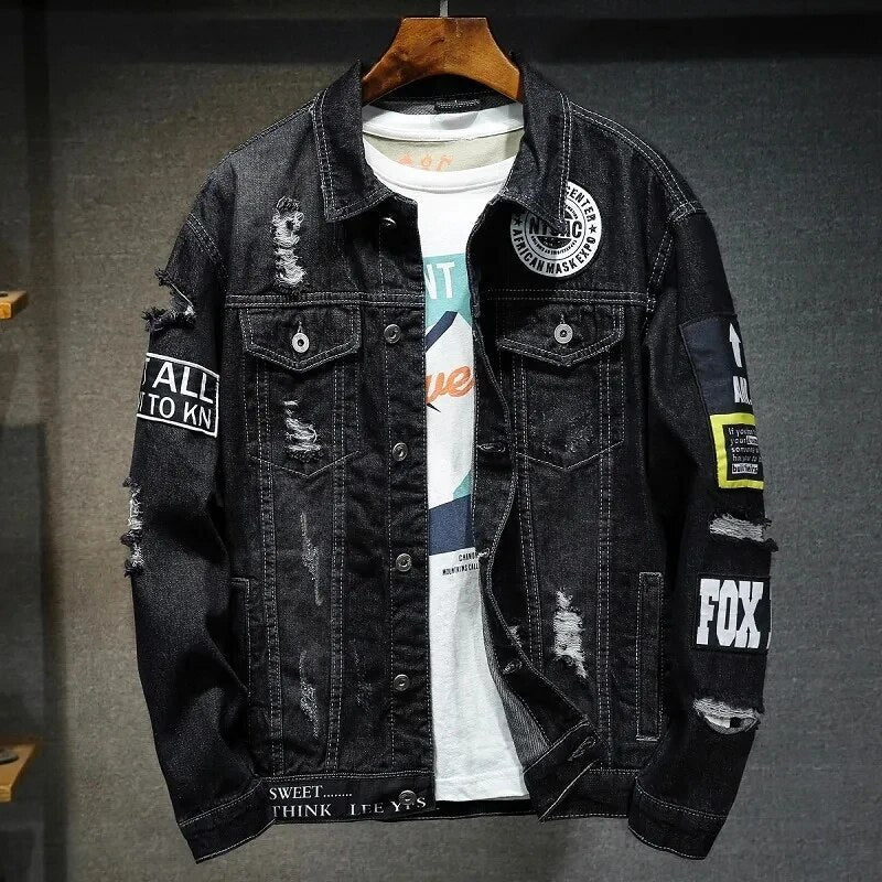 Bramus | Denim cowboy jas voor heren in de kleur Zwart voor heren in Heritage stijl ideaal voor de herfst.