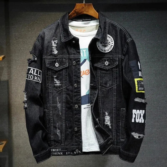 Bramus | Denim cowboy jas voor heren in de kleur Zwart voor heren in Heritage stijl ideaal voor de herfst.