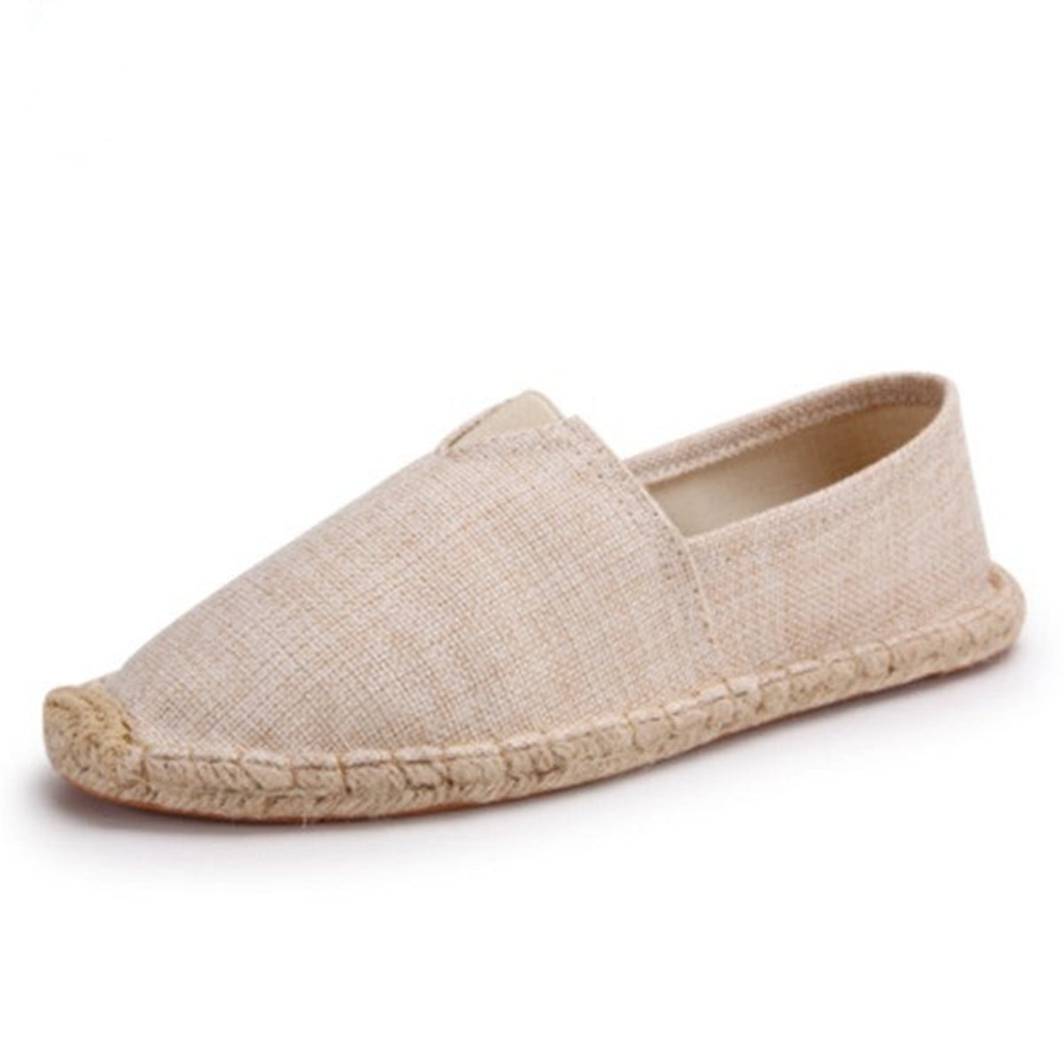 Britt | Retro canvas espadrilles in de kleur Bruin voor dames in Beach stijl ideaal voor de zomer.